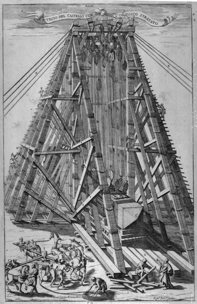 Erecting the Ancient Egyptian Obelisk in St. Peter